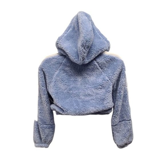 BP. Plush Fleece Hoodie Womens Medium Cropped Quarter Zip Pullover - Picture 3 of 7
